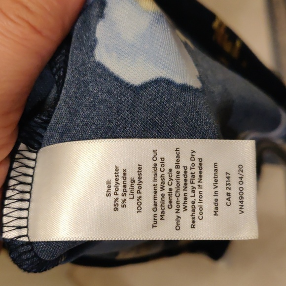 Talbots Jersey Twist Midi Dress sz 6 - Picture 10 of 14